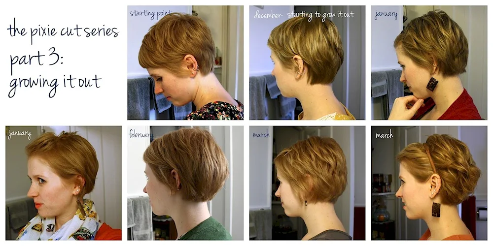 Grown out short haircut