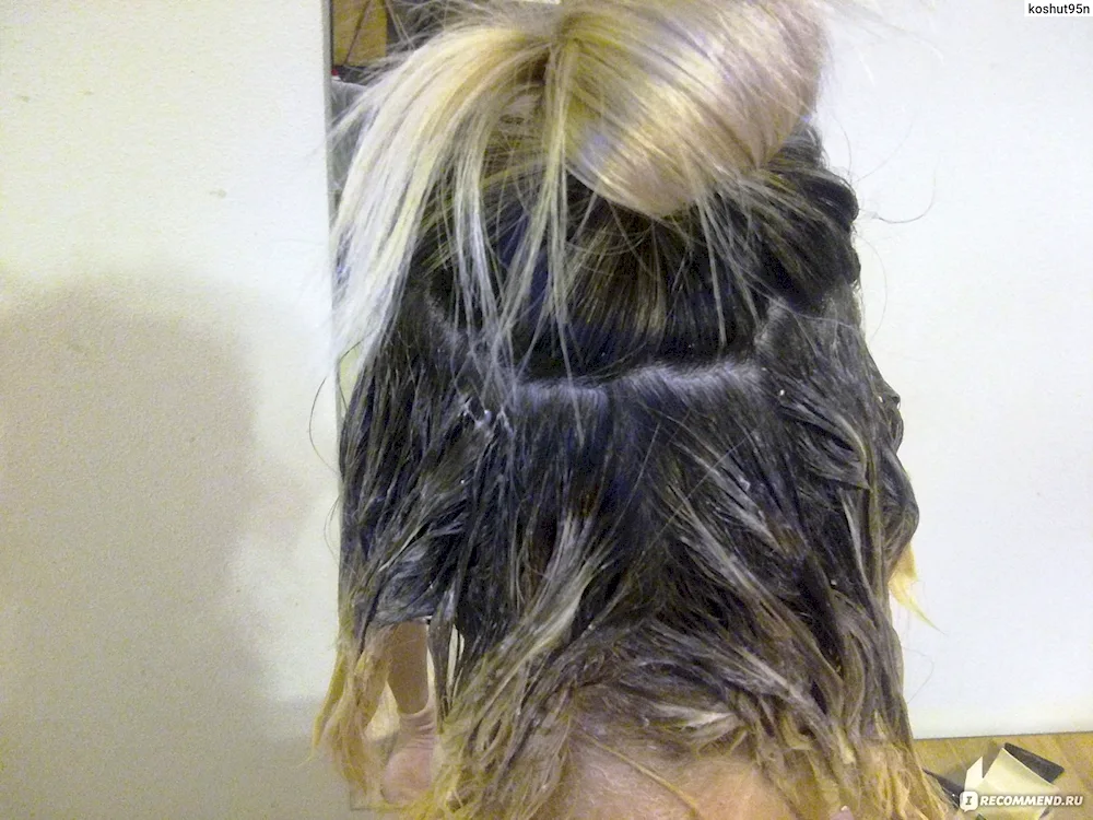 Outgrown roots hair