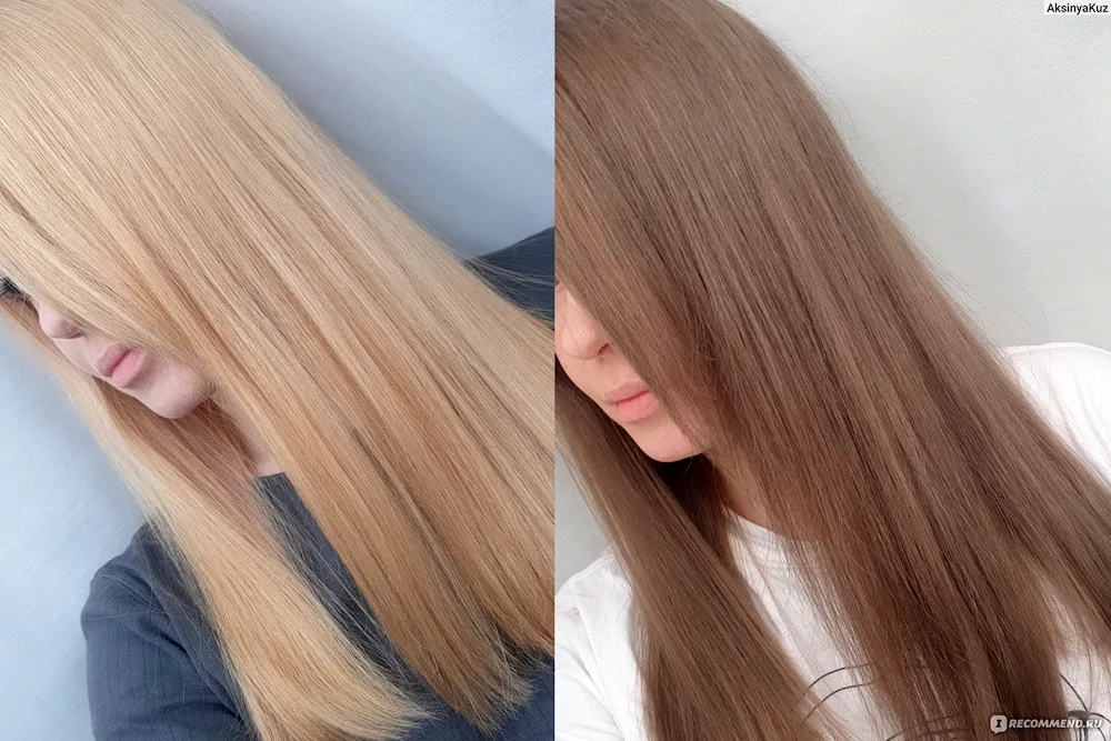 Beige blonde hair