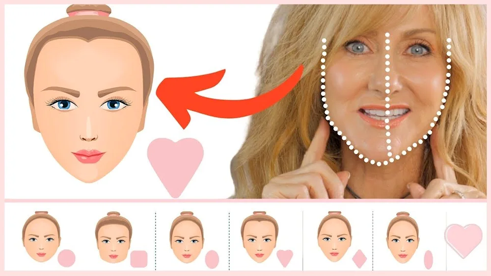 Hairstyles for heart face