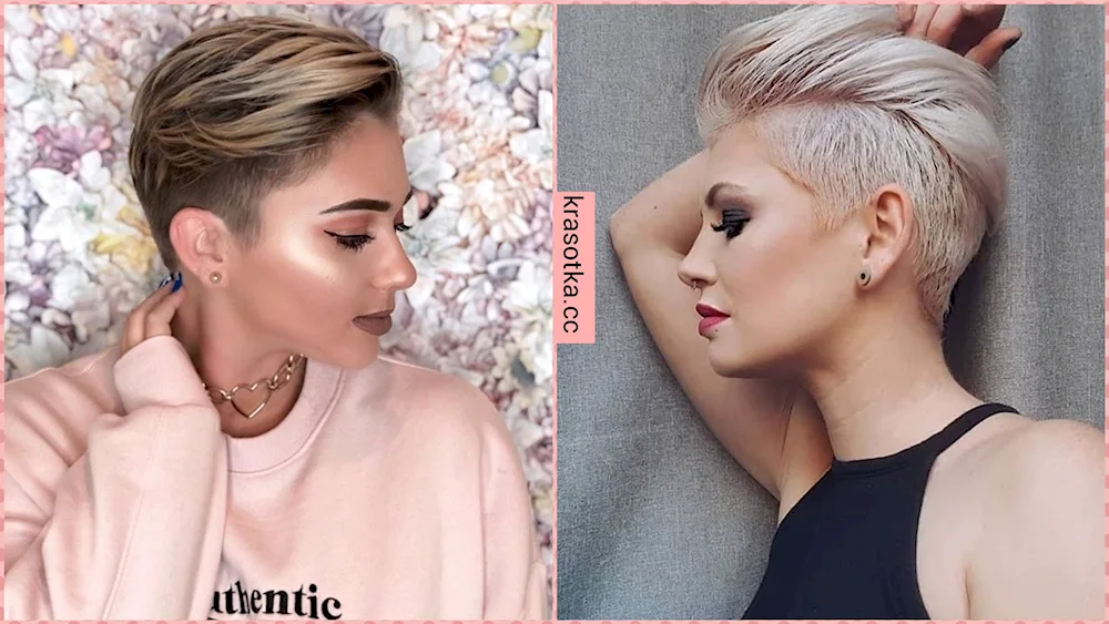 Pixie undercut bob