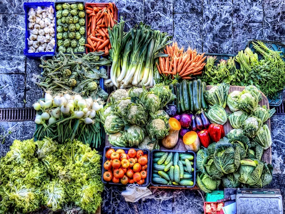 Vegetables and fruits
