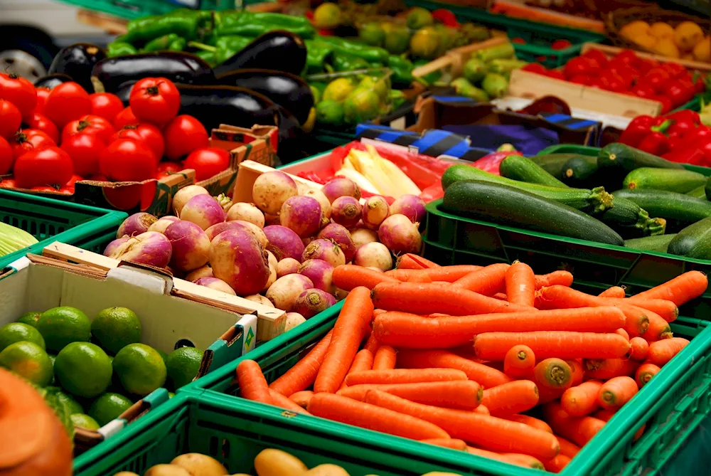 Vegetables and fruits