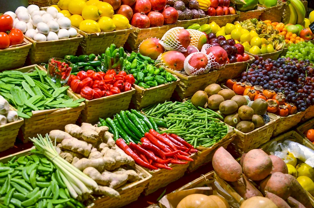 Vegetables at the market