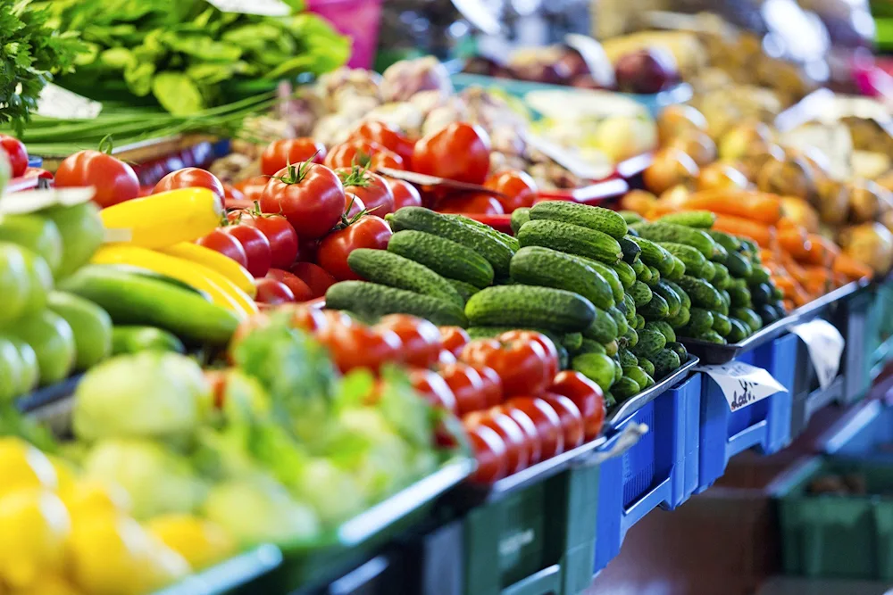 Vegetables at the market