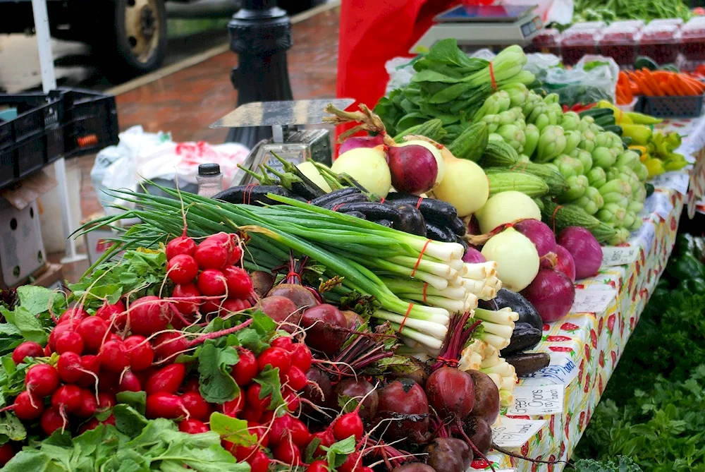 Vegetables at the market