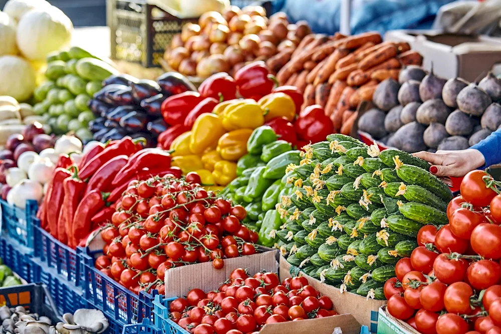 Vegetables at the market