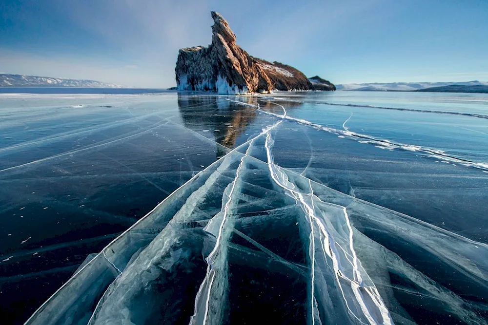 Frozen Lake Baikal