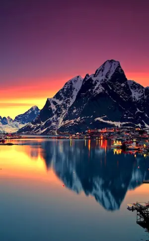 Lake Lofoten Norway