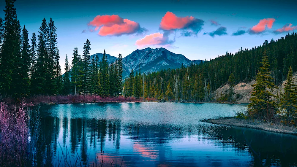 Lake Moraine Alberta Canada