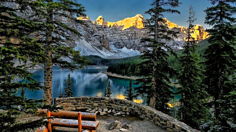 Lake Moraine Alberta Canada