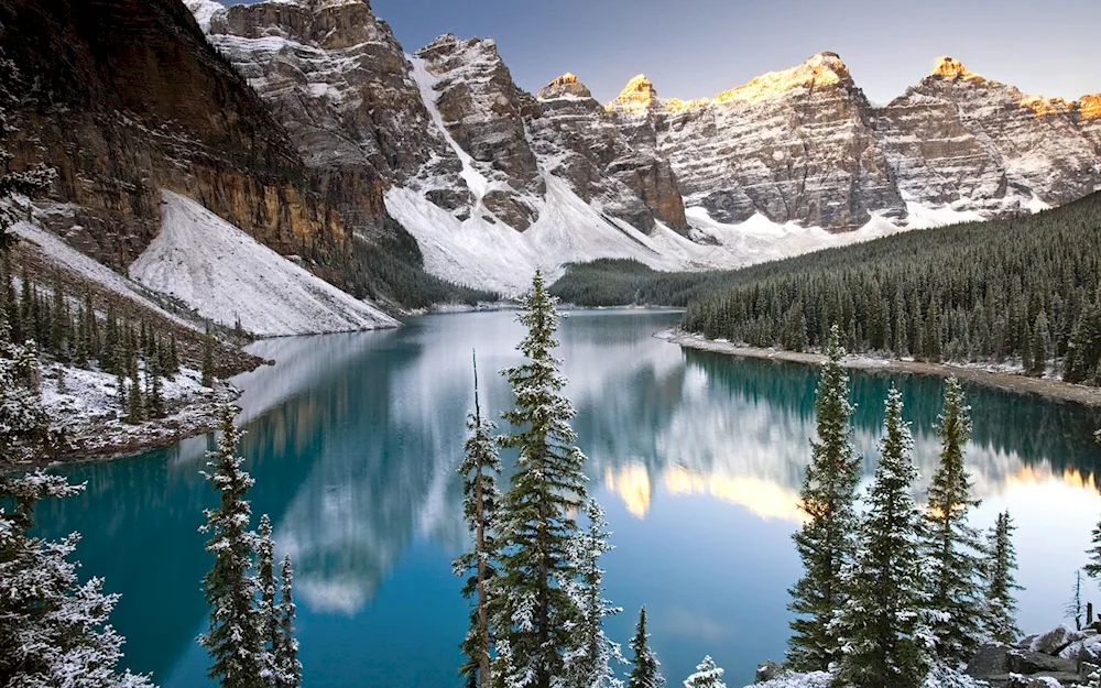 Lake Moraine Alberta Canada