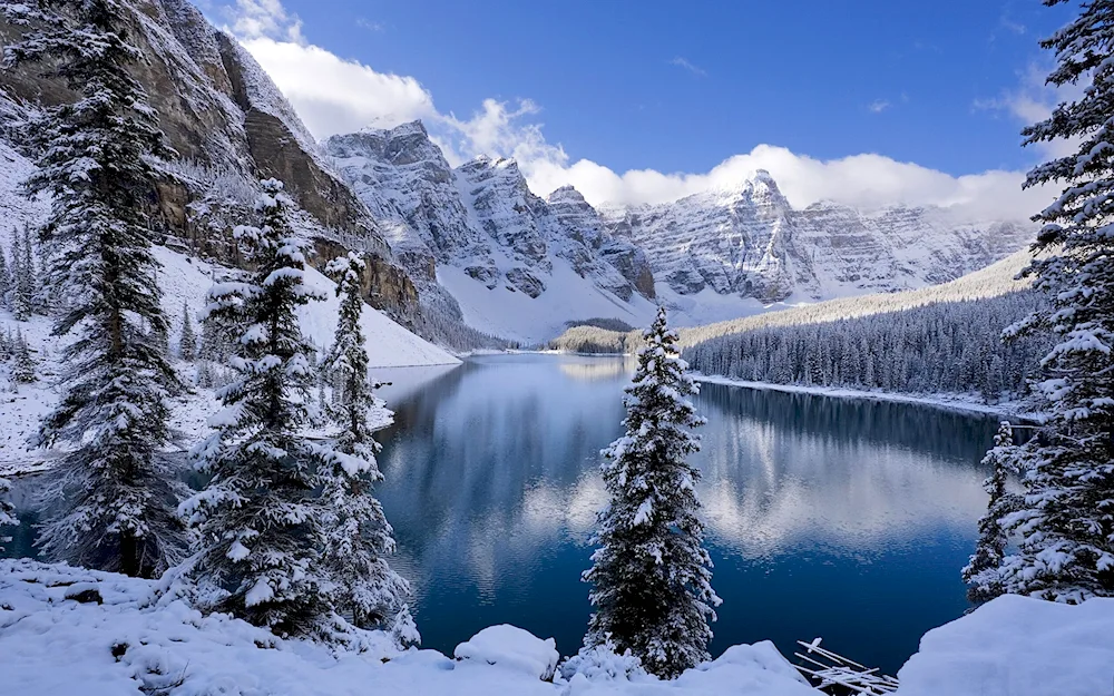 Lake Moraine Alberta Canada