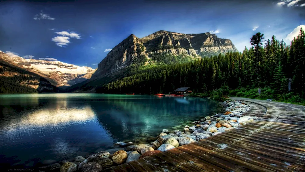 Lake Moraine Canada 1920x1080