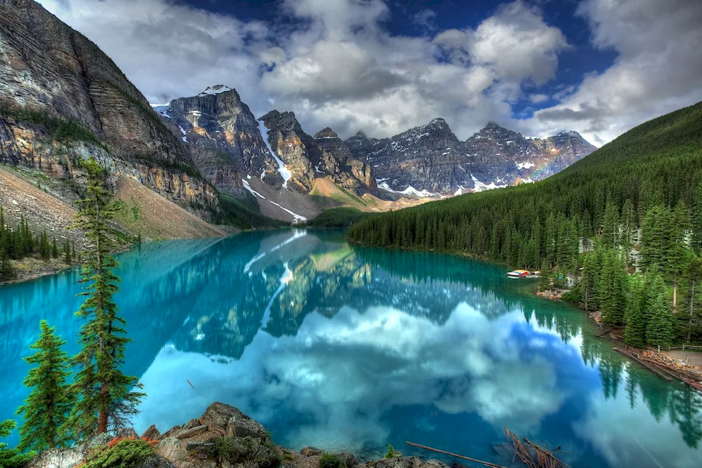 Lake Moraine in Canada