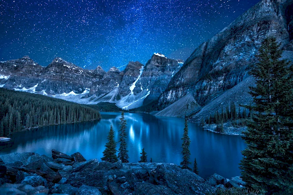 Lake Moraine in Canada