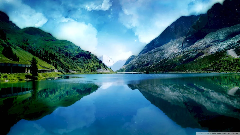 Lake in the mountains