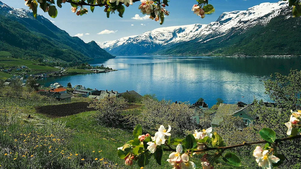 Lake in Norway Fjord