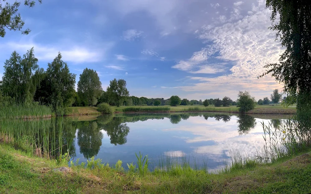 Lake river Belorussia