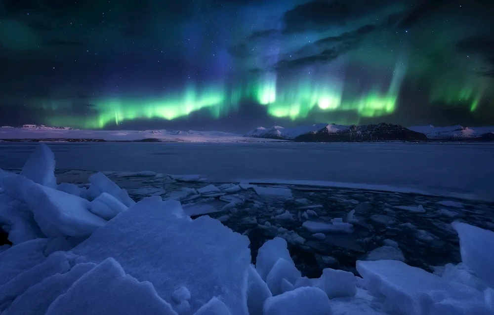 The Milky Way and Northern Lights