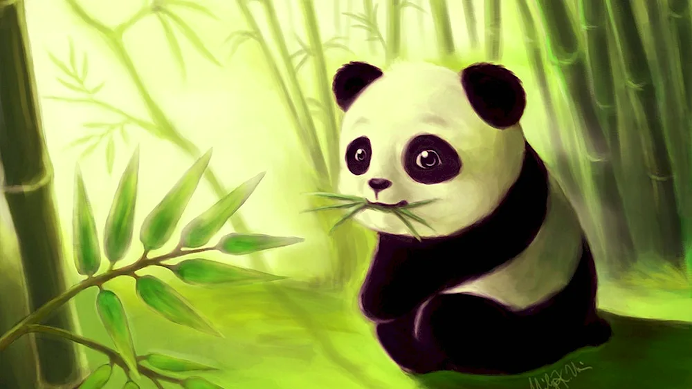 Panda cartoon panda