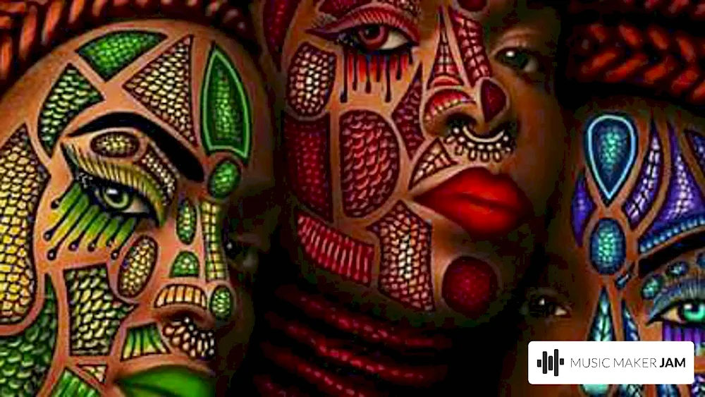 African children in painting