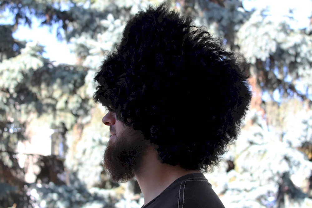 Dagestani black papakha