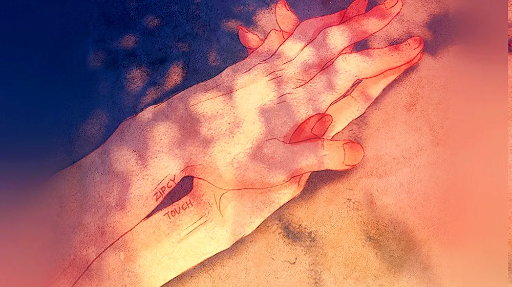 The hands of lovers in love