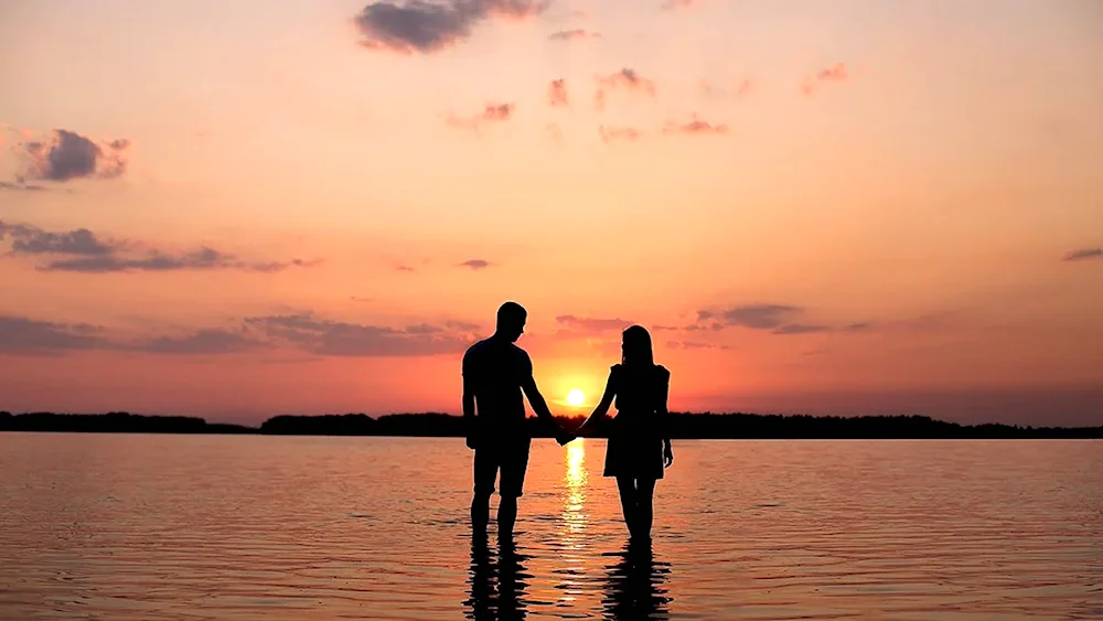 Couple at sunset