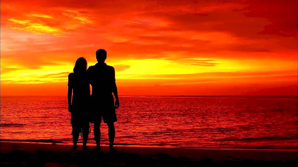 Couple at sunset