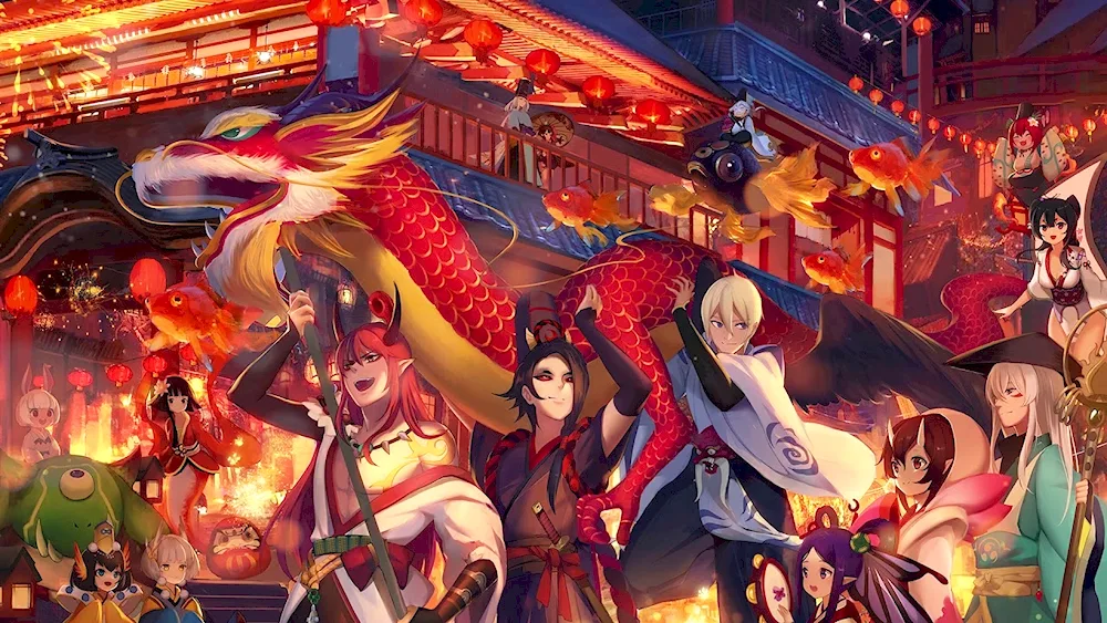The Yokai parade in Japan.