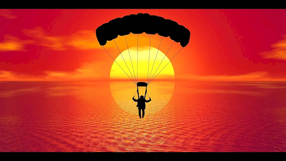 Beautiful parachute