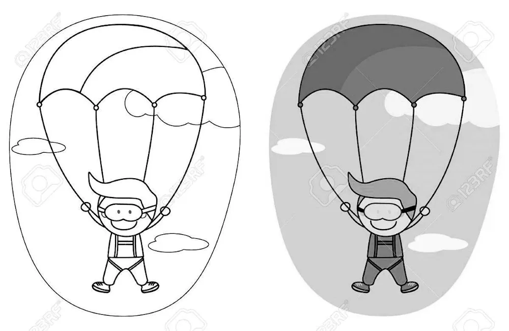 V Airborne parachute d10