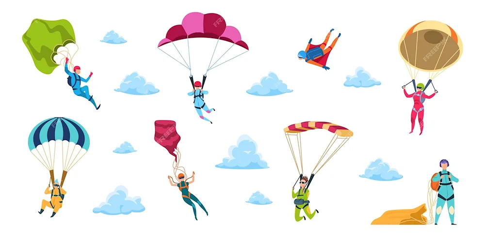 Parachutist for kids