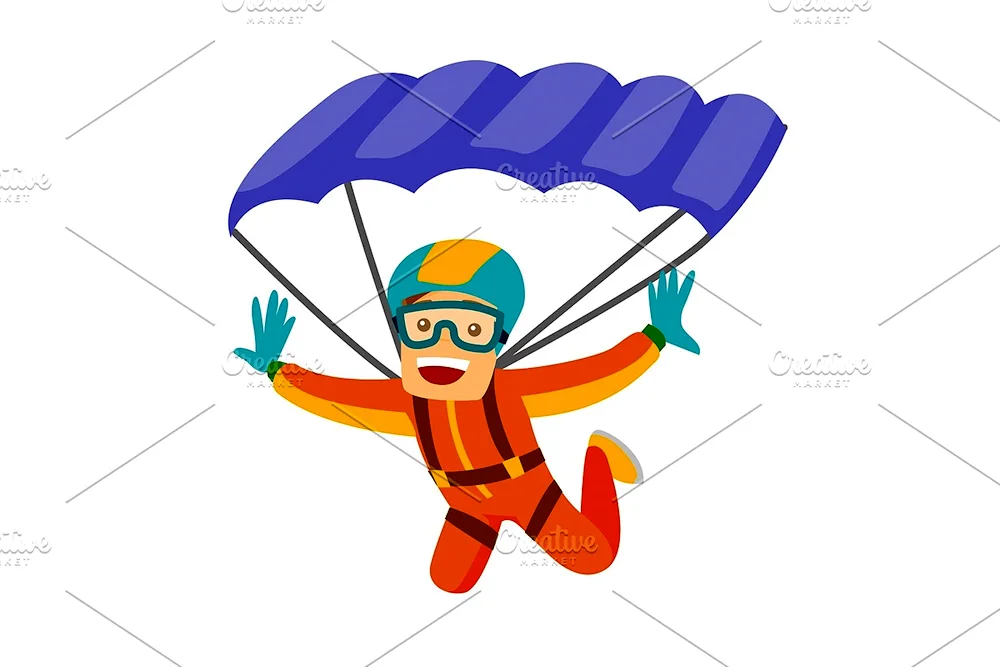 Parachutist for kids