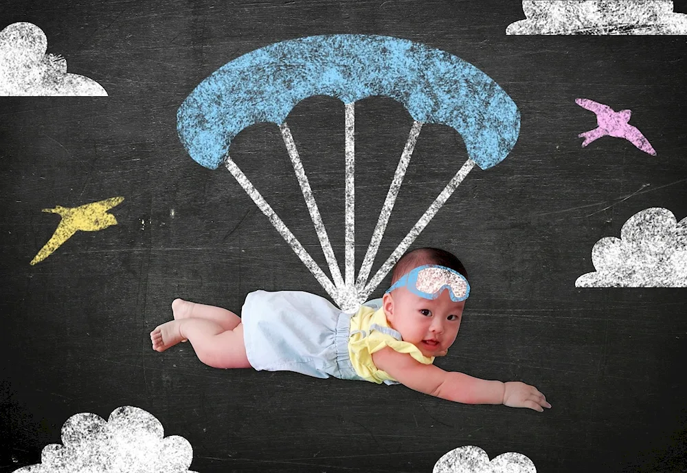 Parachutist for children