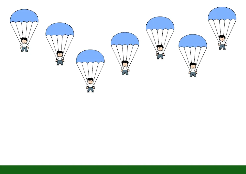 Parachutist for children
