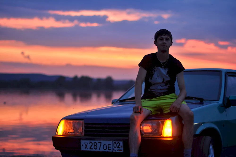 Guy near the car