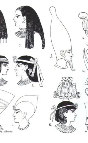 Ancient Egyptian women's wigs