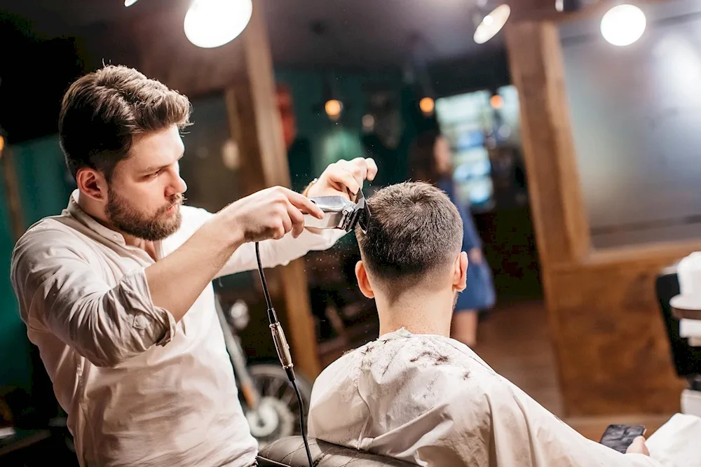 Barbershop hair styling
