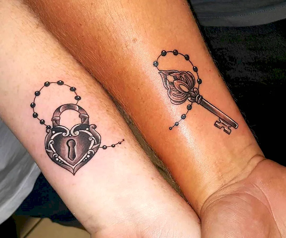 Pair tattoos for girlfriends