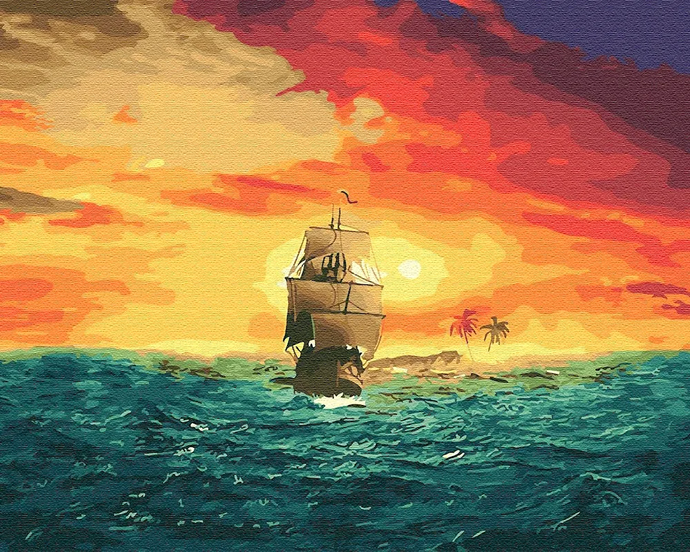 Sailboat at sea