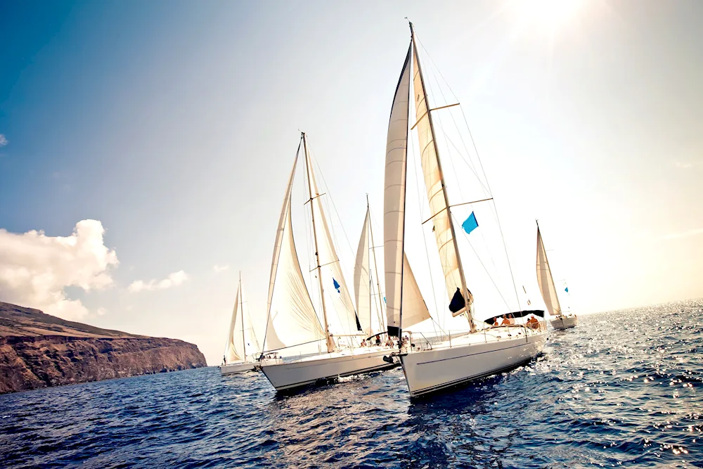 Yacht sailing regatta