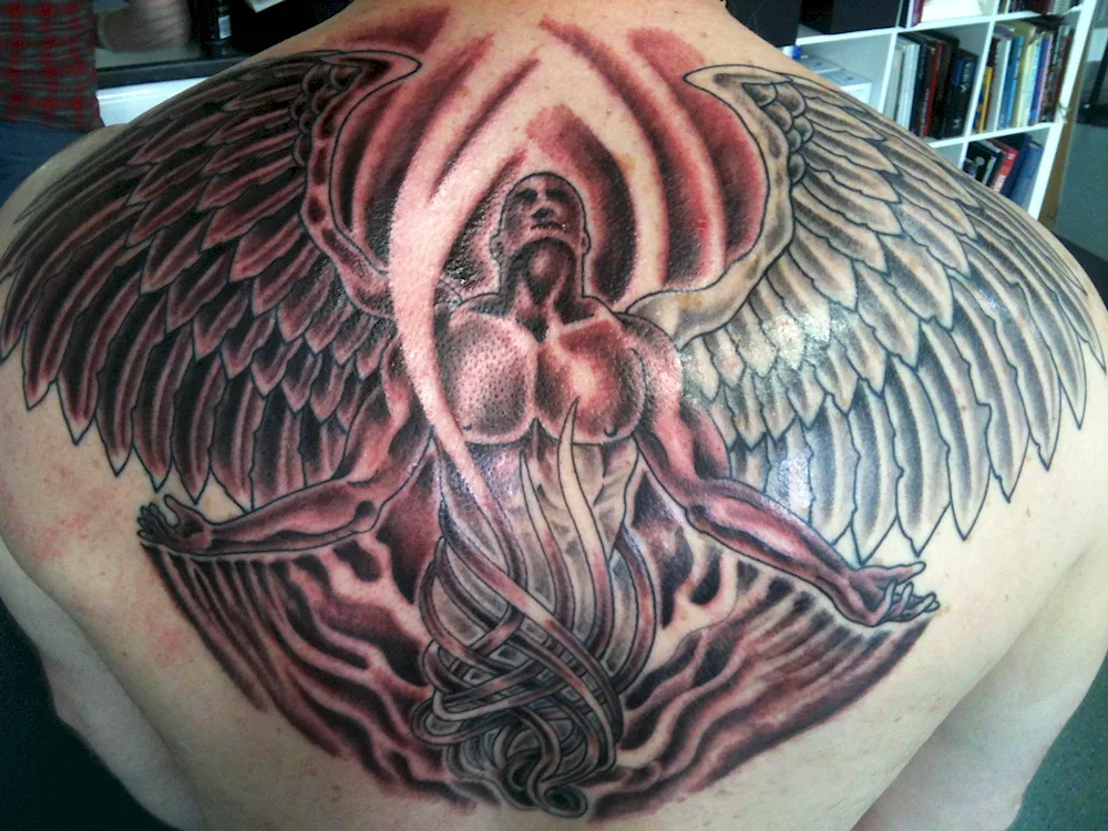 Fallen angel tattoo tattoo