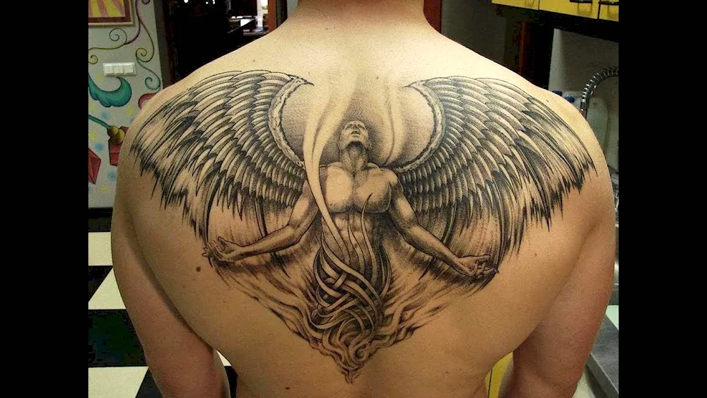 Angel tattoo