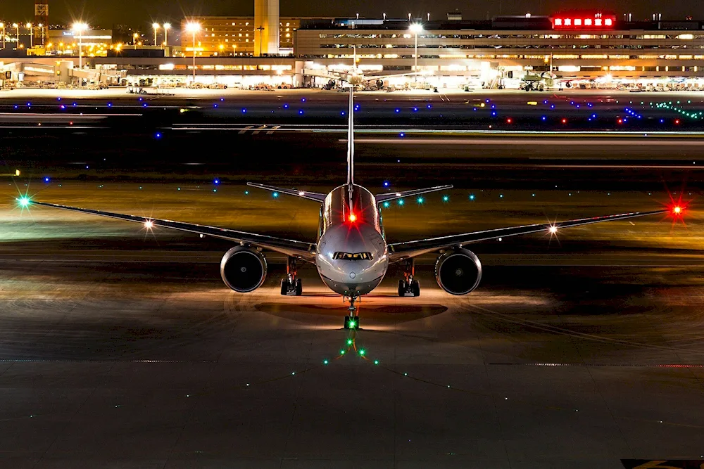 A plane in the background of nature