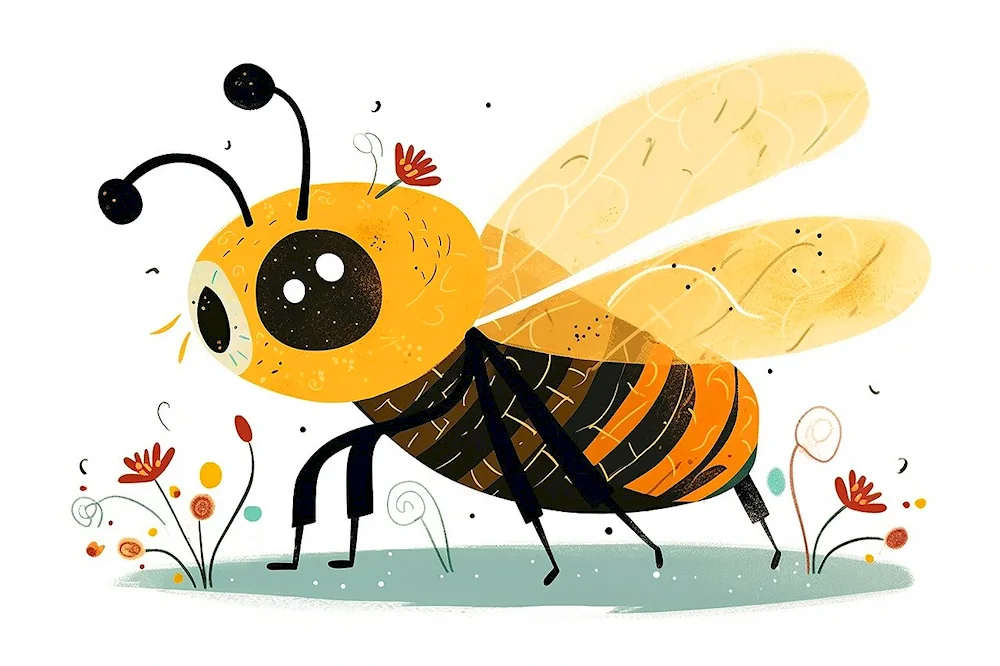 Beeee from cartoon