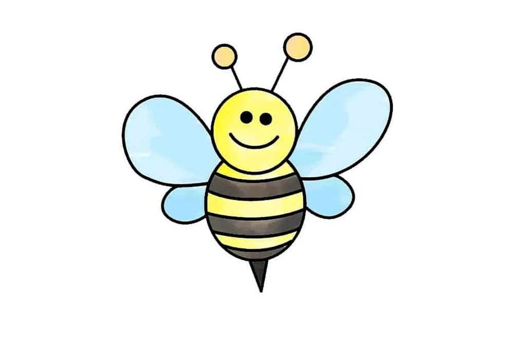 Beeee drawing for kids