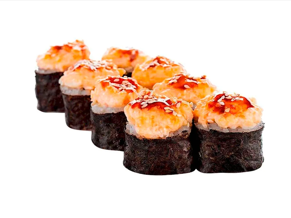 Baked roll Bluefin sushi set