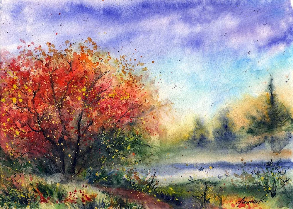 Watercolour Landscape